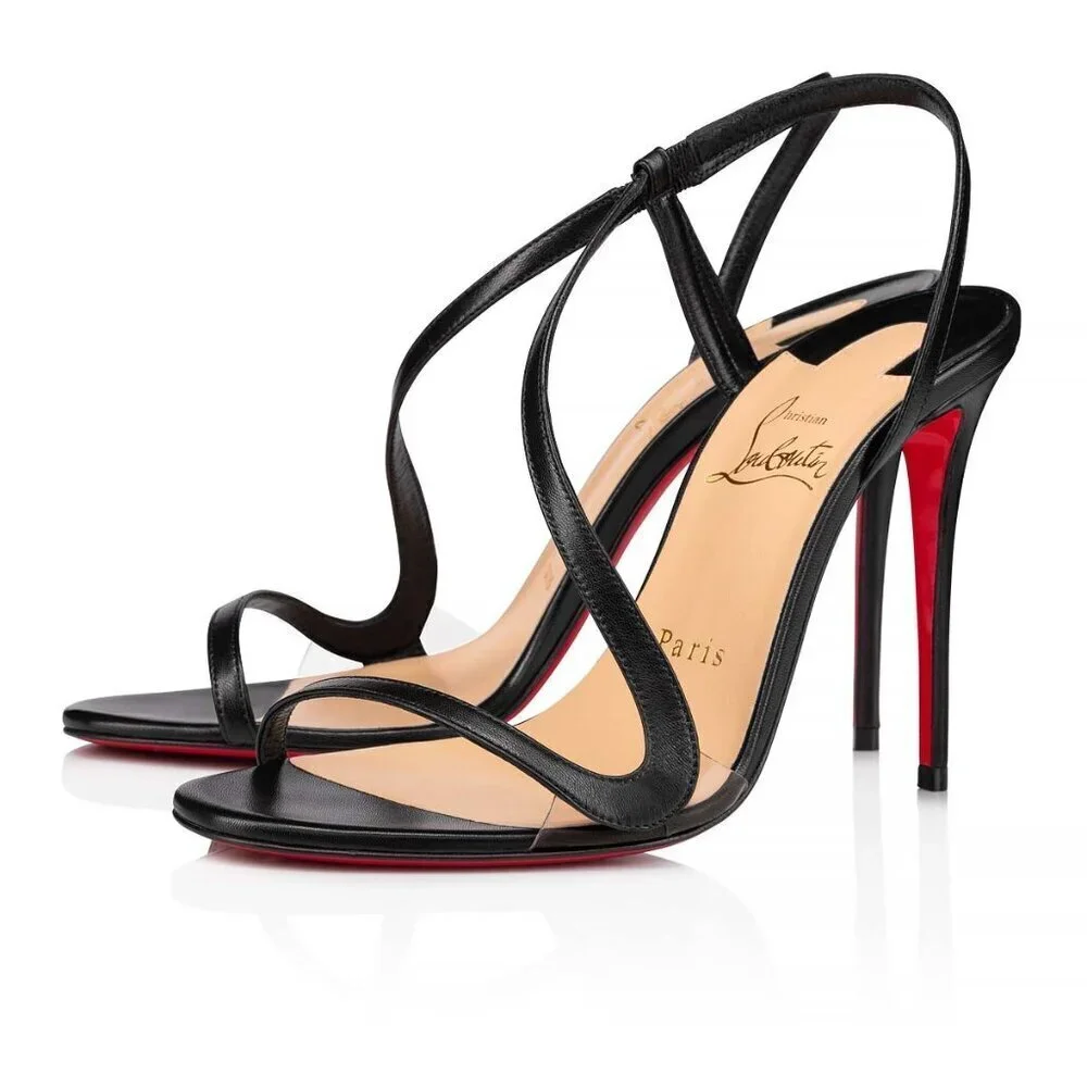 AUTHENTIC Black Rosalie 100mm, Christian Louboutin, Size 37  (Not For Bundle) - Picture 12 of 12
